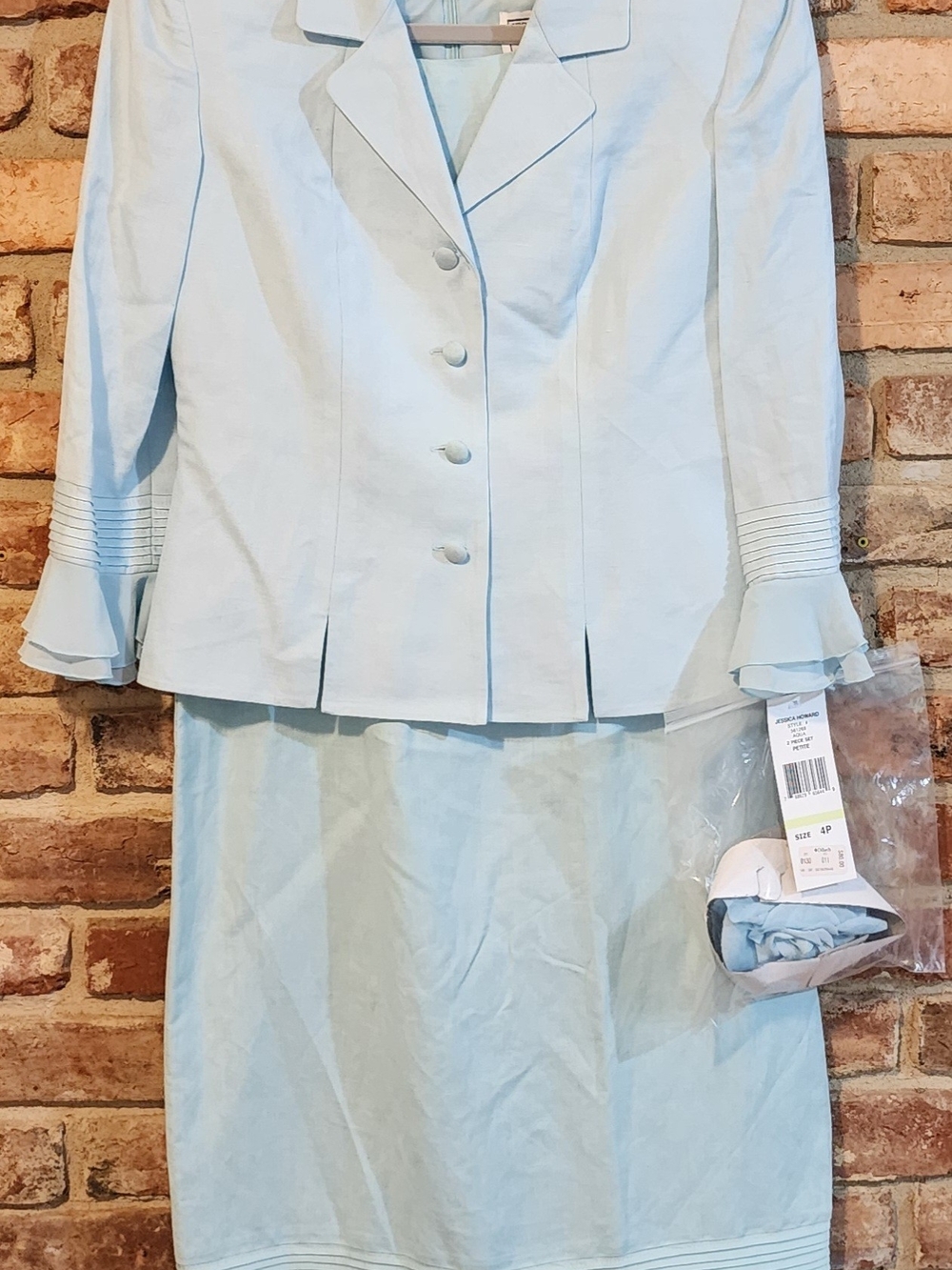 Jessica Howard Light Blue Skirt Set NWT 4P